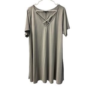 Andre Gray Dress With Pockets Size XL